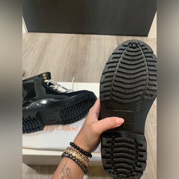 BNIB See By Chloe Florrie black rain boots size 35 - Picture 8 of 11